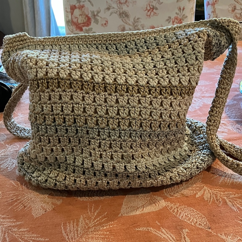The sak Handcrafted Woven Crossbody Shoulder Bag in Natural Beige